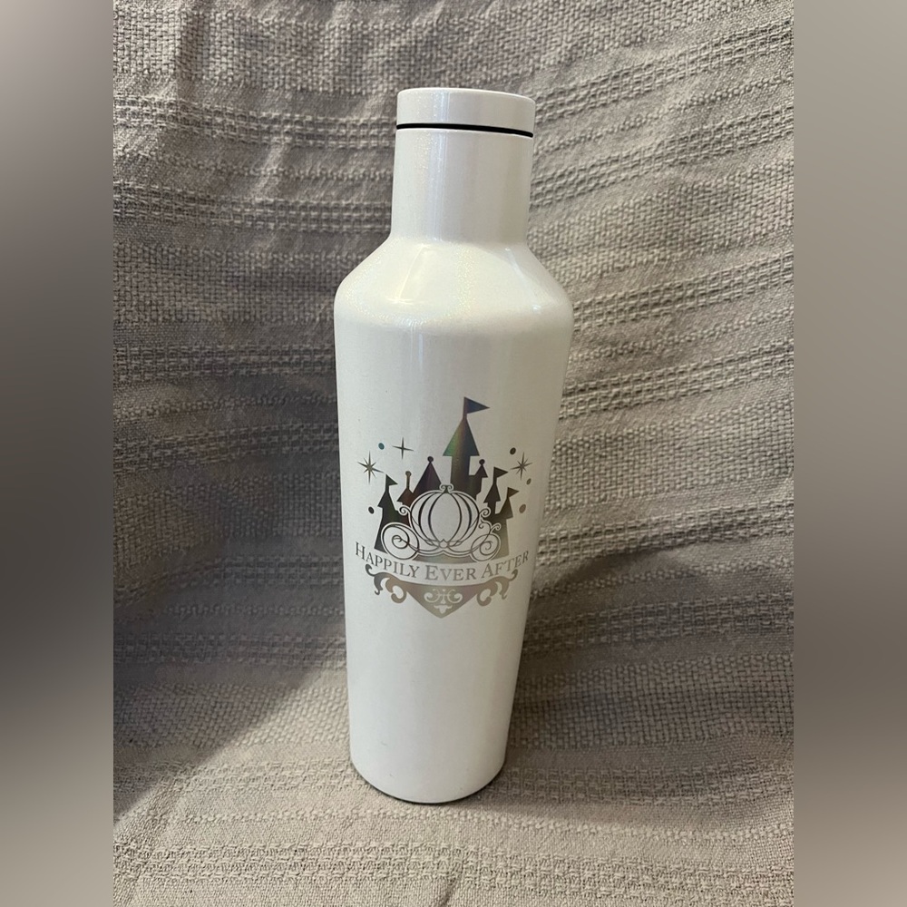 Disney Fairytale Weddings White Corkcicle Water Bottle